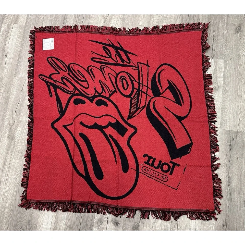 NEW Rolling Stones No Filter Tour 2021 Concert VIP Merch Throw Blanket 48
